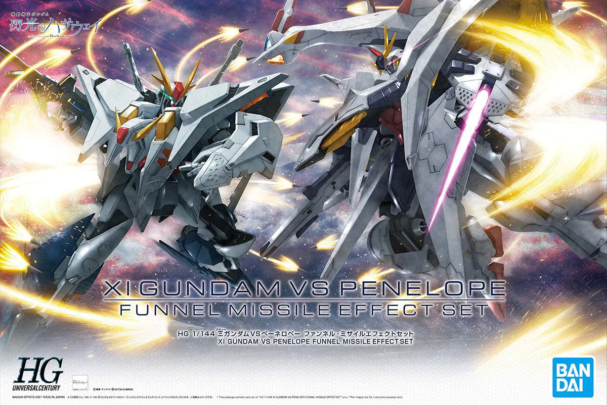 HGUC 1/144 XI Gundam VS Penelope Funnel Missile Effect Set